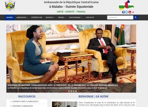 Conception de l'écosystème web de la diplomatie centrafricaine