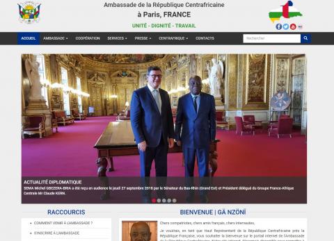 Conception de l'écosystème web de la diplomatie centrafricaine